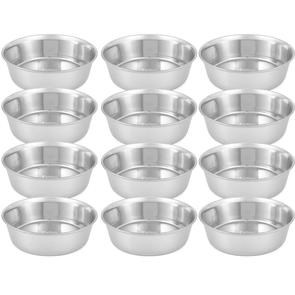 Jeffers Heavy Weight Stainless Steel Pet Bowls – Durable Pet Food & Water Dish, Chew-Resistant, Dishwasher Safe