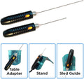 Crafters Hot Knife Set – 6″ & 9″ Rod Style Foam Cutting Tools with Sled Guide & Stand