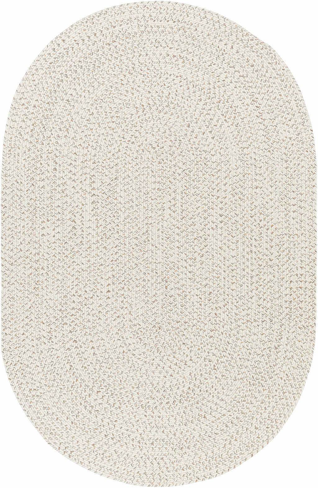 Beige Braided Faux Jute Outdoor Rug