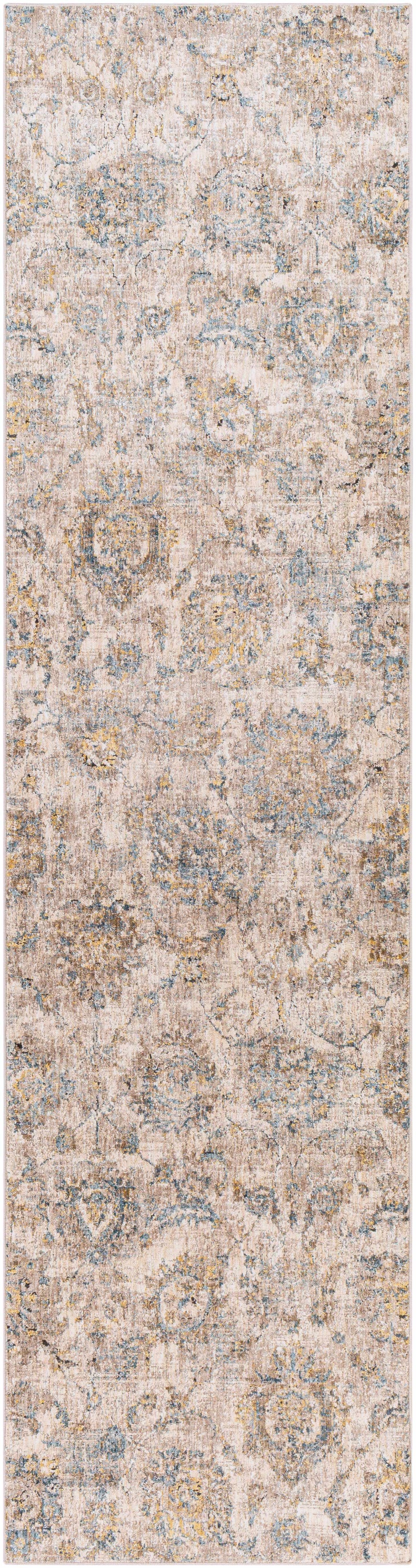 Morinville Teal Floral Rug
