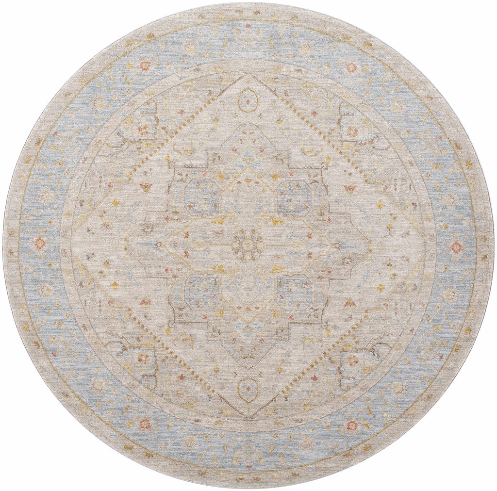 Ehan Cream Thick Luxe Oushak Rug
