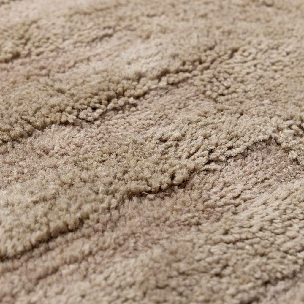 Washable Handmade Wool Rug - Brown - Clearance