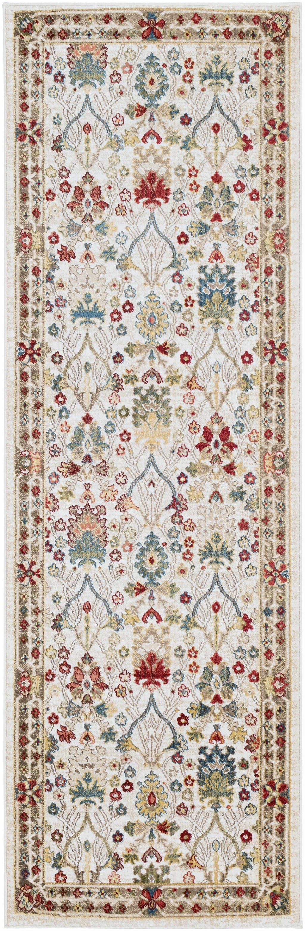 Neola White/Brown Oushak Rug