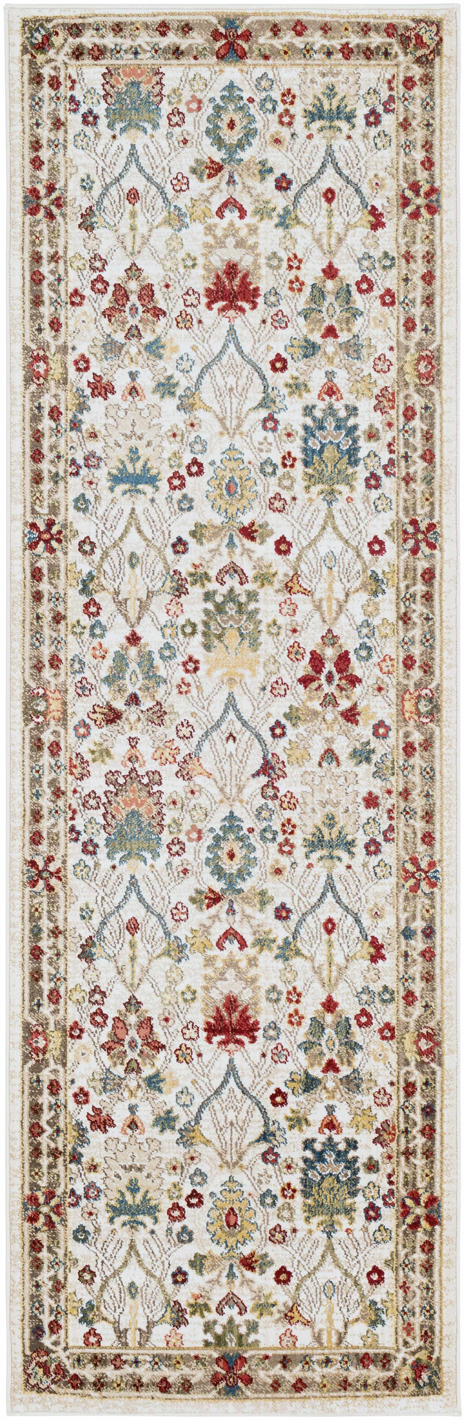 Neola White/Brown Oushak Rug