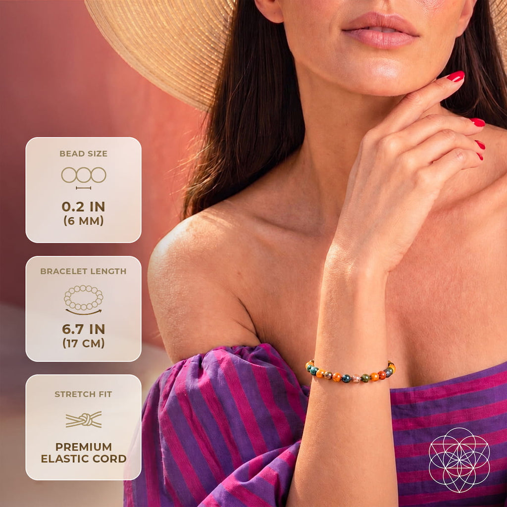 Quiet My Mind – Ocean Jasper Bracelet | 6mm