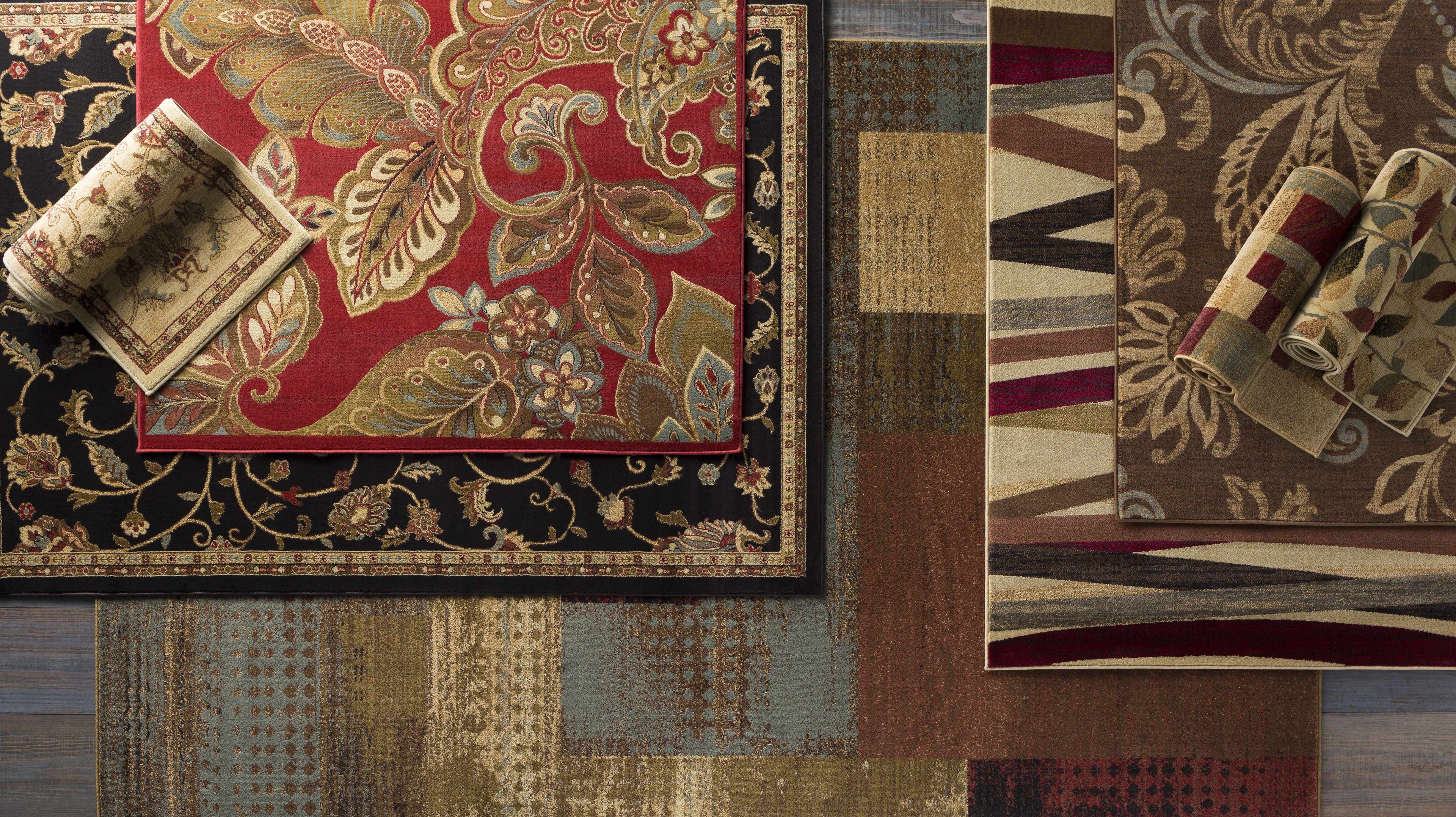 Beedeville Red Floral Rug