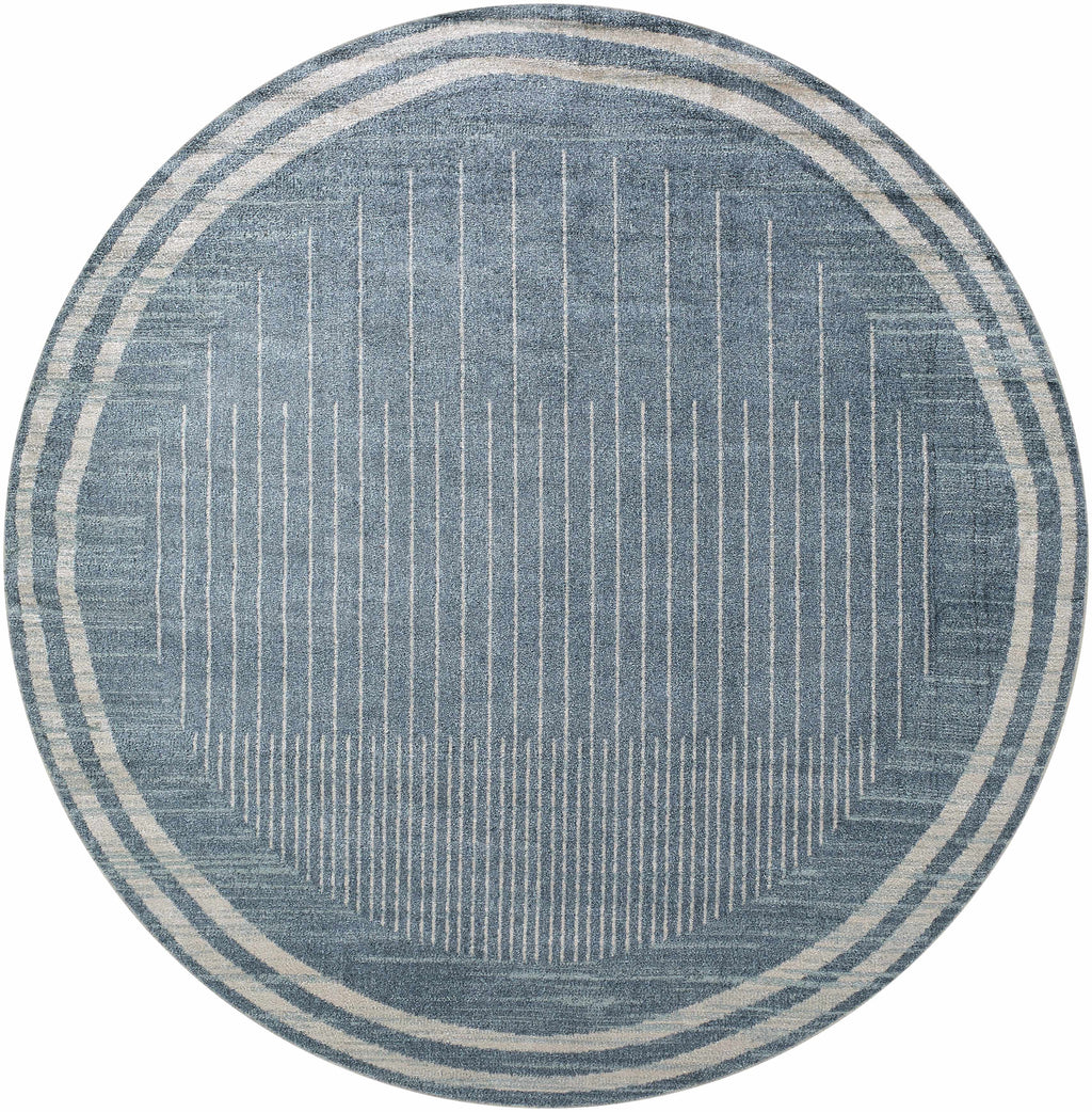 Thad Blue Washable Area Rug - Clearance