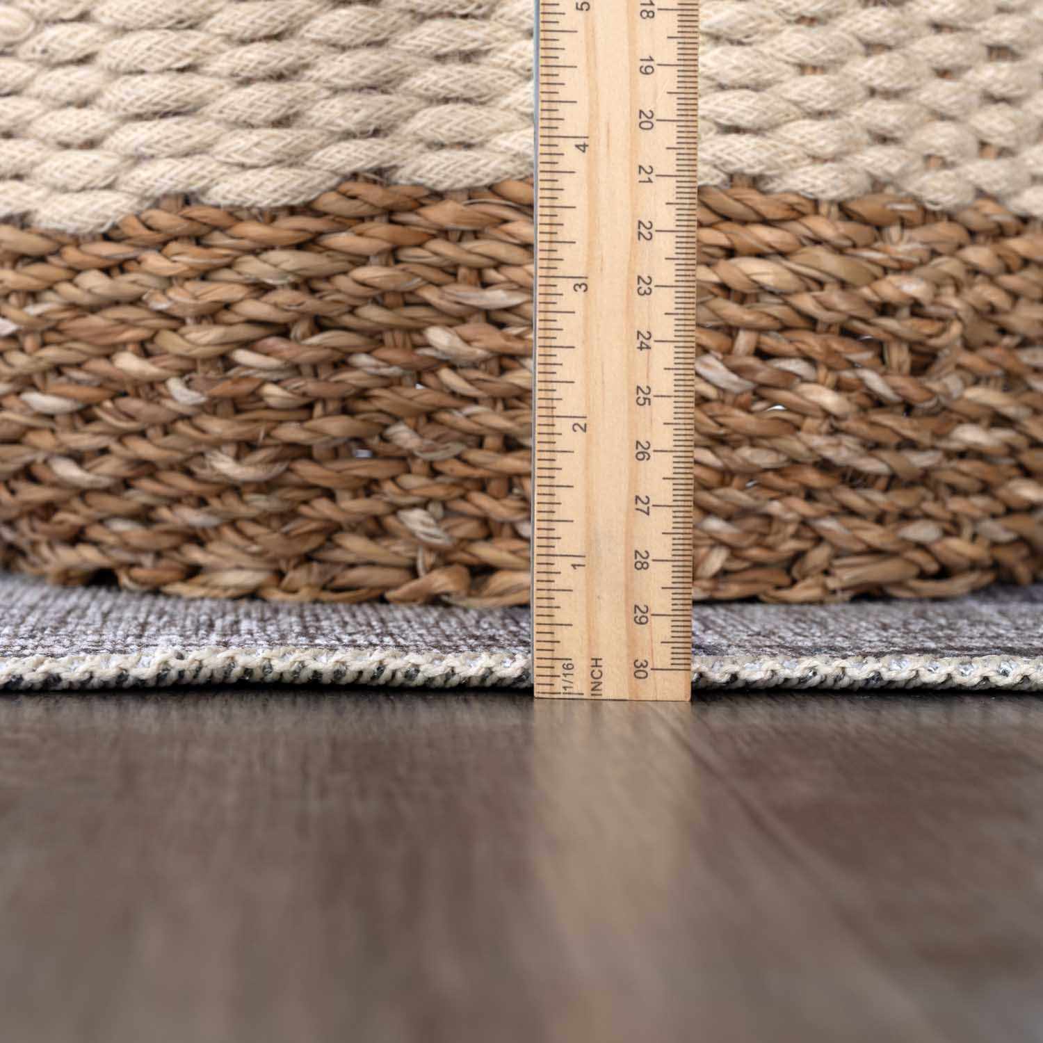 Barny Gray Denim Washable Rug - Clearance