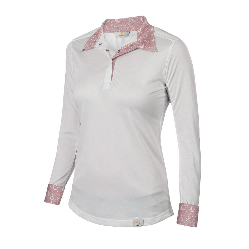 Aubrion Girl's Equestrian Style Long Sleeve Show Shirt