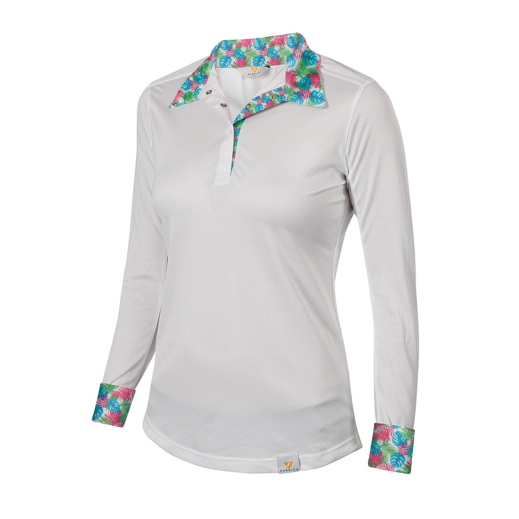 Aubrion Girl's Equestrian Style Long Sleeve Show Shirt