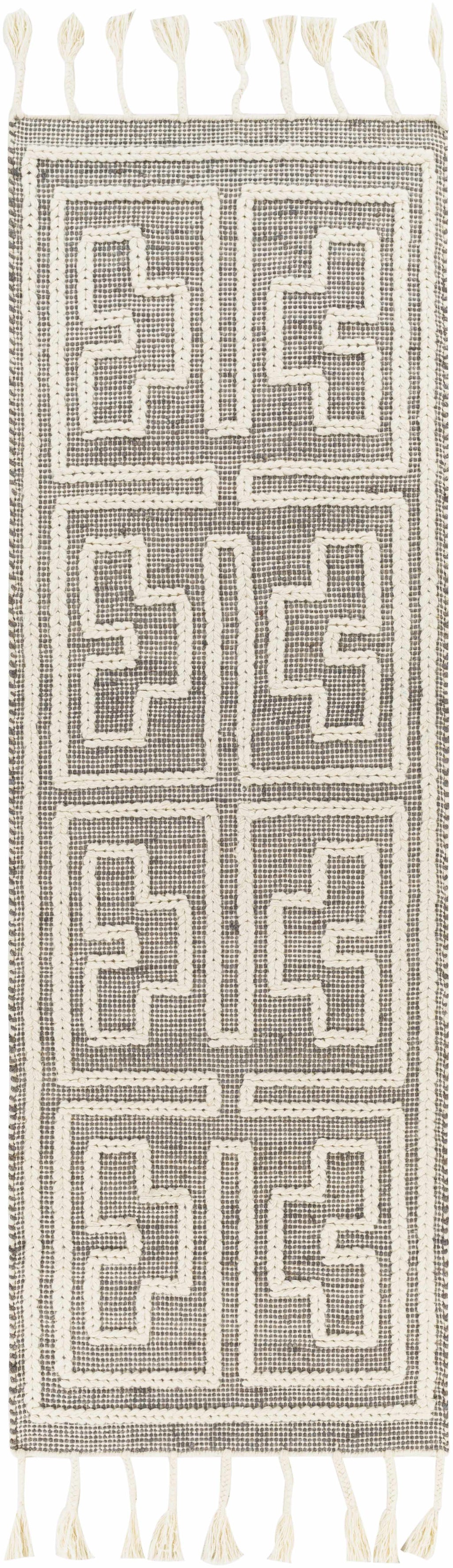 Azra Tasseled Jute&Wool Rug - Clearance