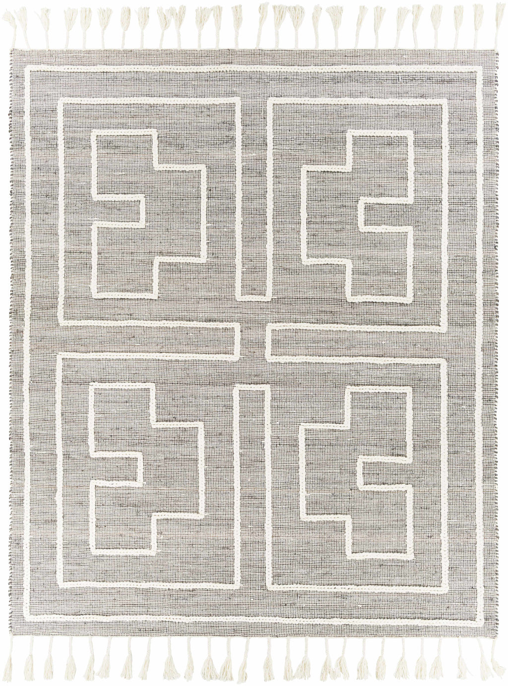 Azra Tasseled Jute&Wool Rug - Clearance