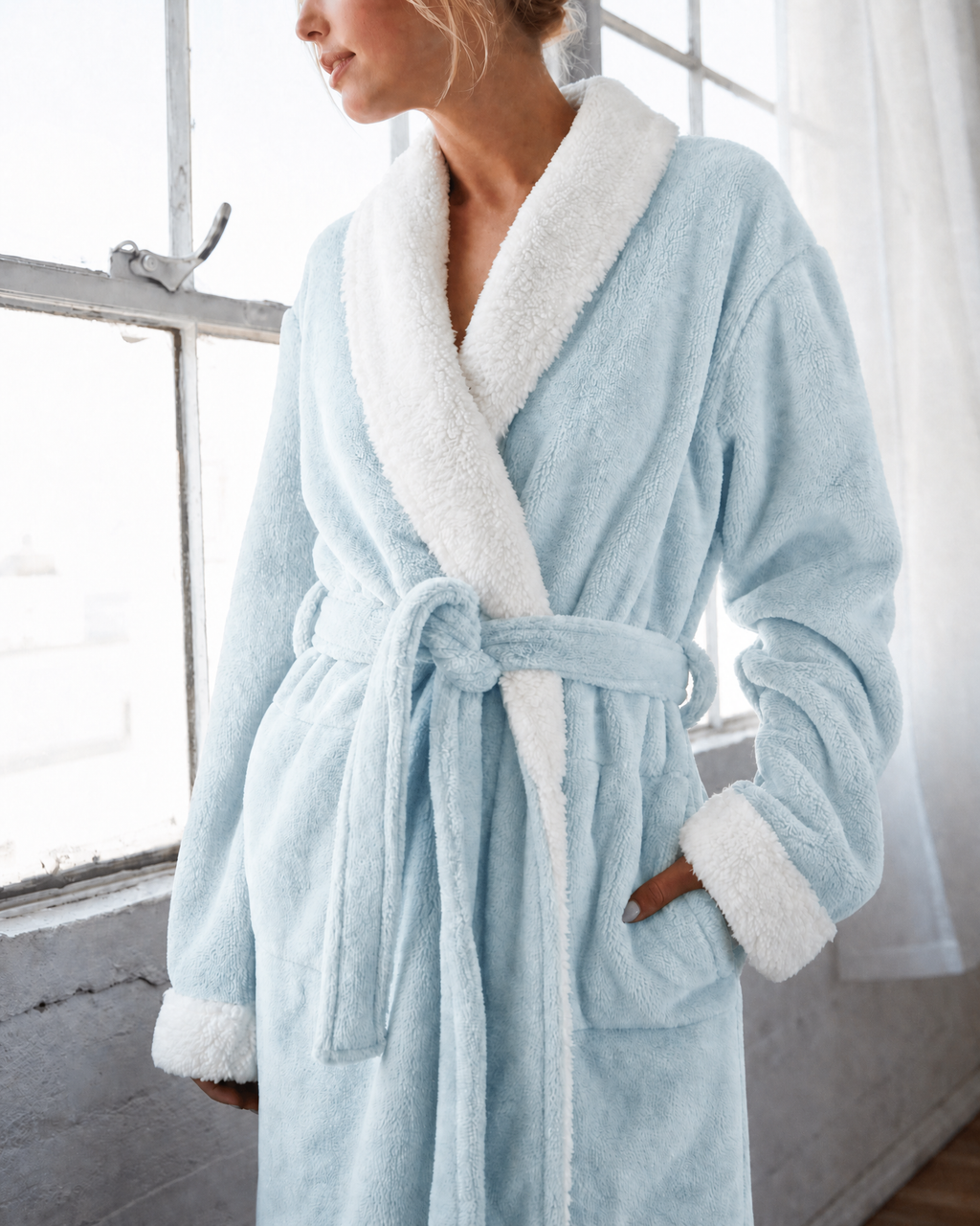 Cloud Soft Sherpa Fleece Robe