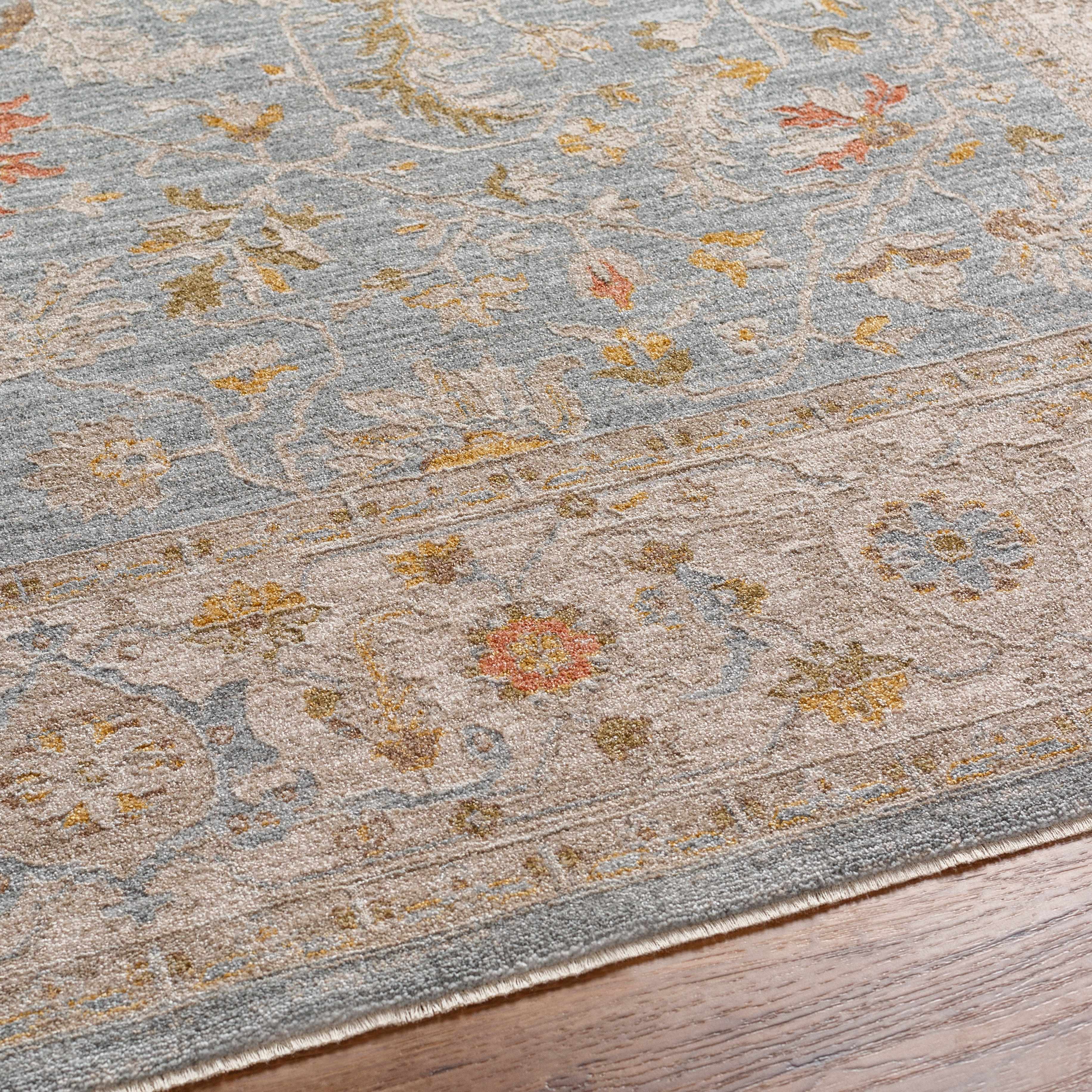 Edie Taupe Thick Luxe Oushak Rug