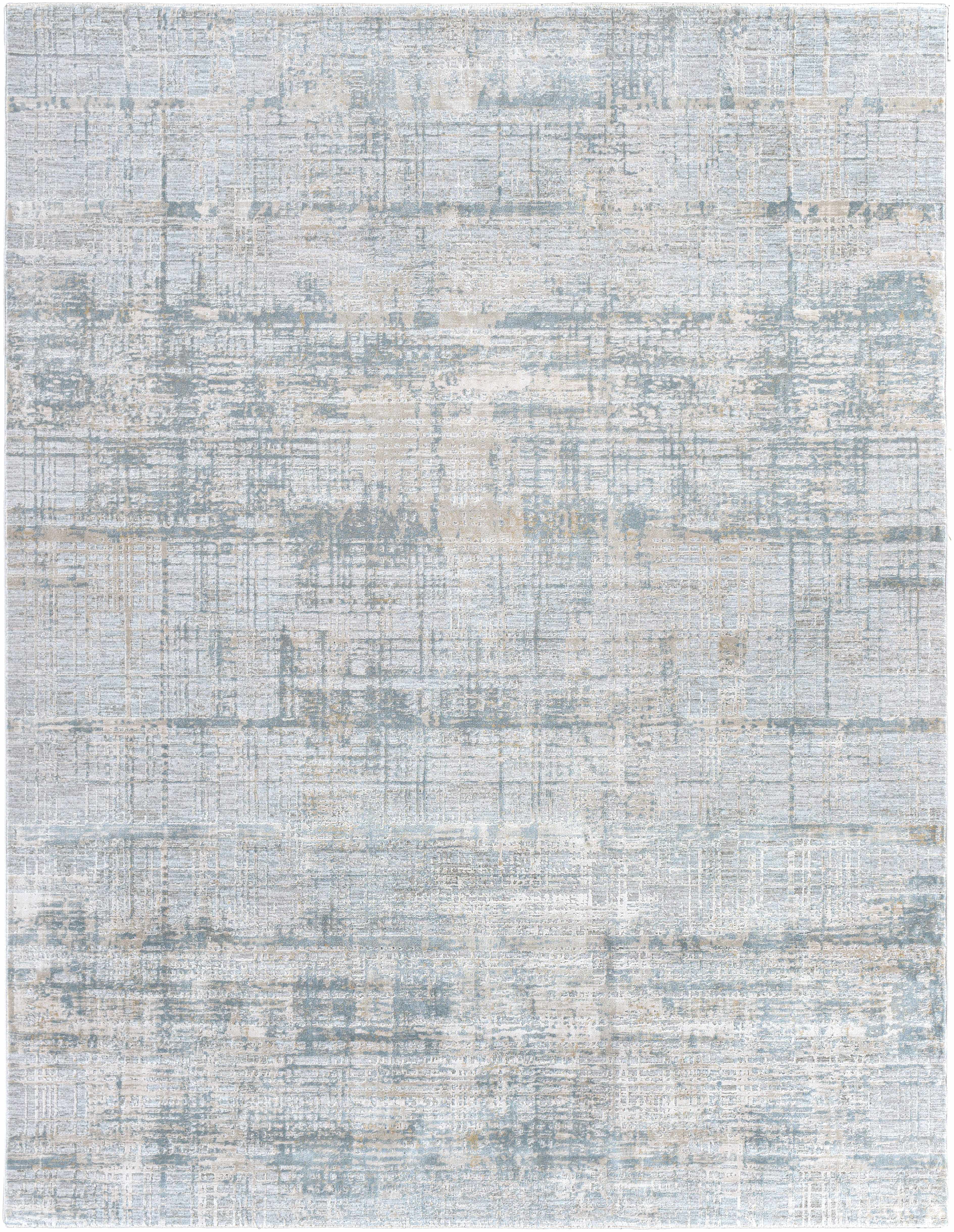 Fallin Gray Thick Luxe Abstract Striped Rug