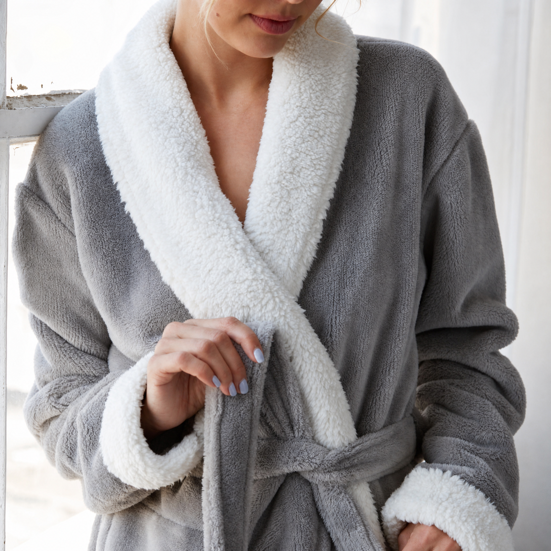 Cloud Soft Sherpa Fleece Robe