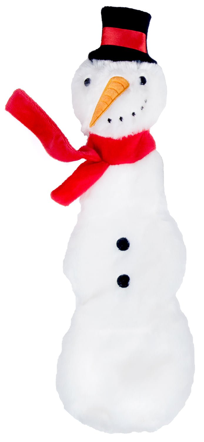 Jeffers Pet Christmas Characters Unstuffed Plush Squeaker Dog Toys, 12 inch