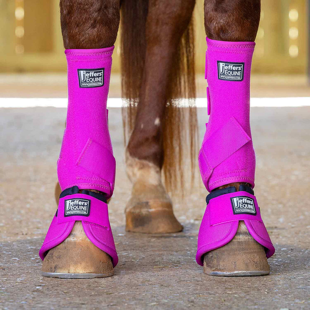 Jeffers Protective Horse Boots, Solid Colors, 2-Pack