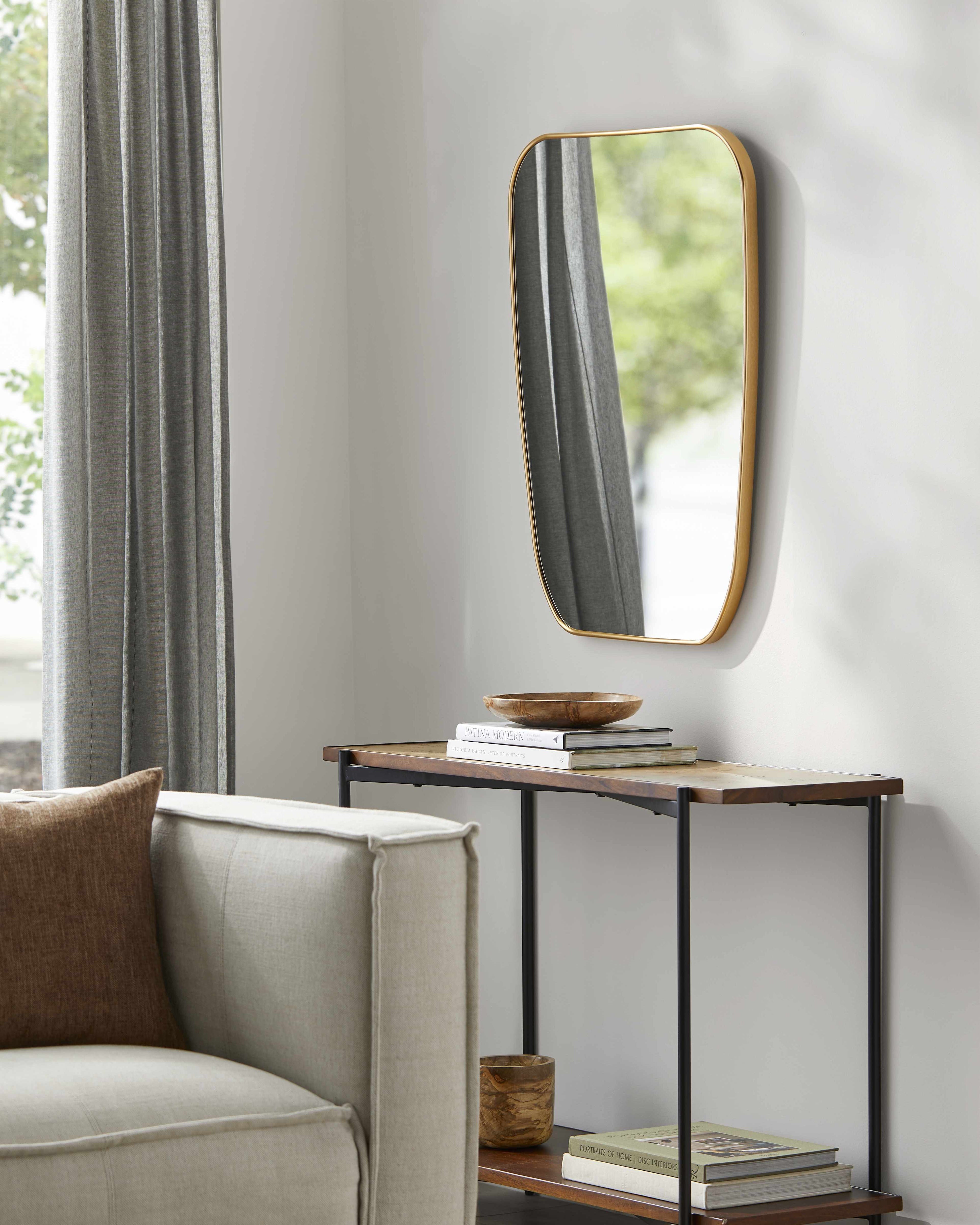Orbassano Gold Frame Round Mirror - Clearance