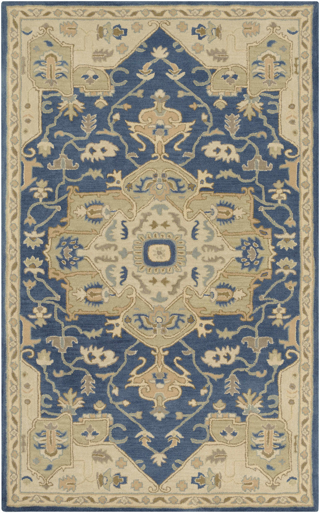 Broomfield 1145 Hand Tufted Blue Wool Rug