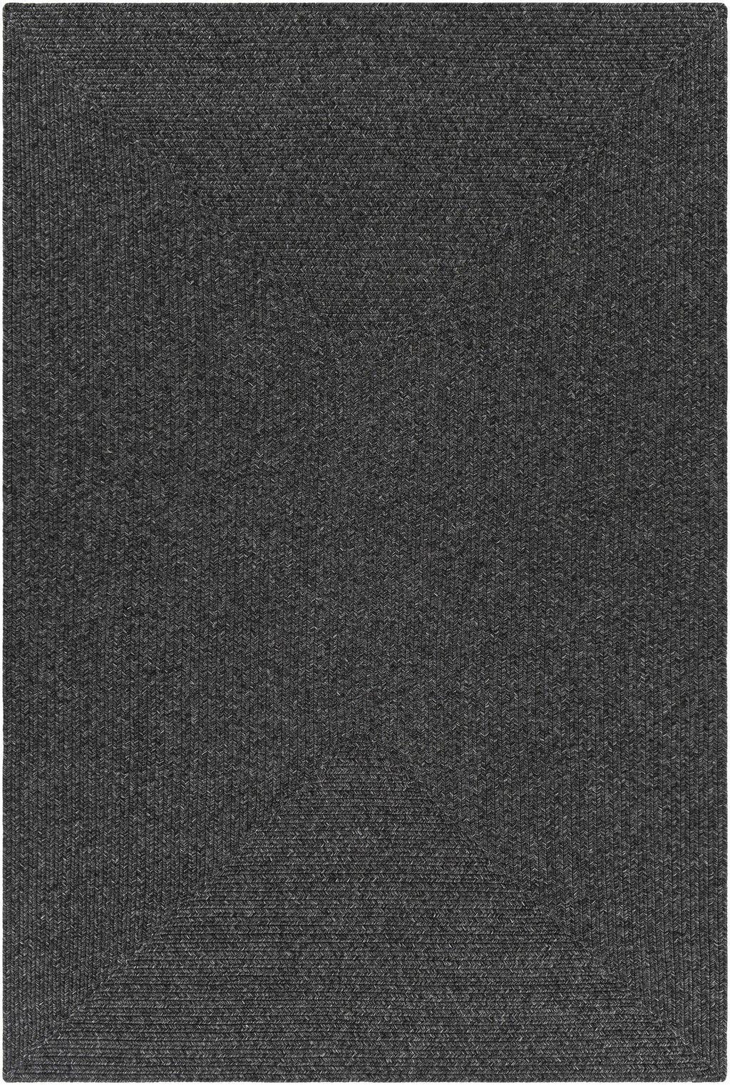 Black Braided Faux Jute Outdoor Rug