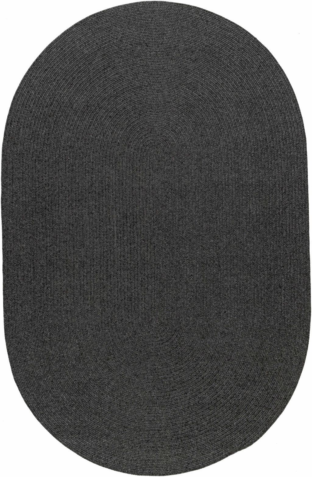Black Braided Faux Jute Outdoor Rug
