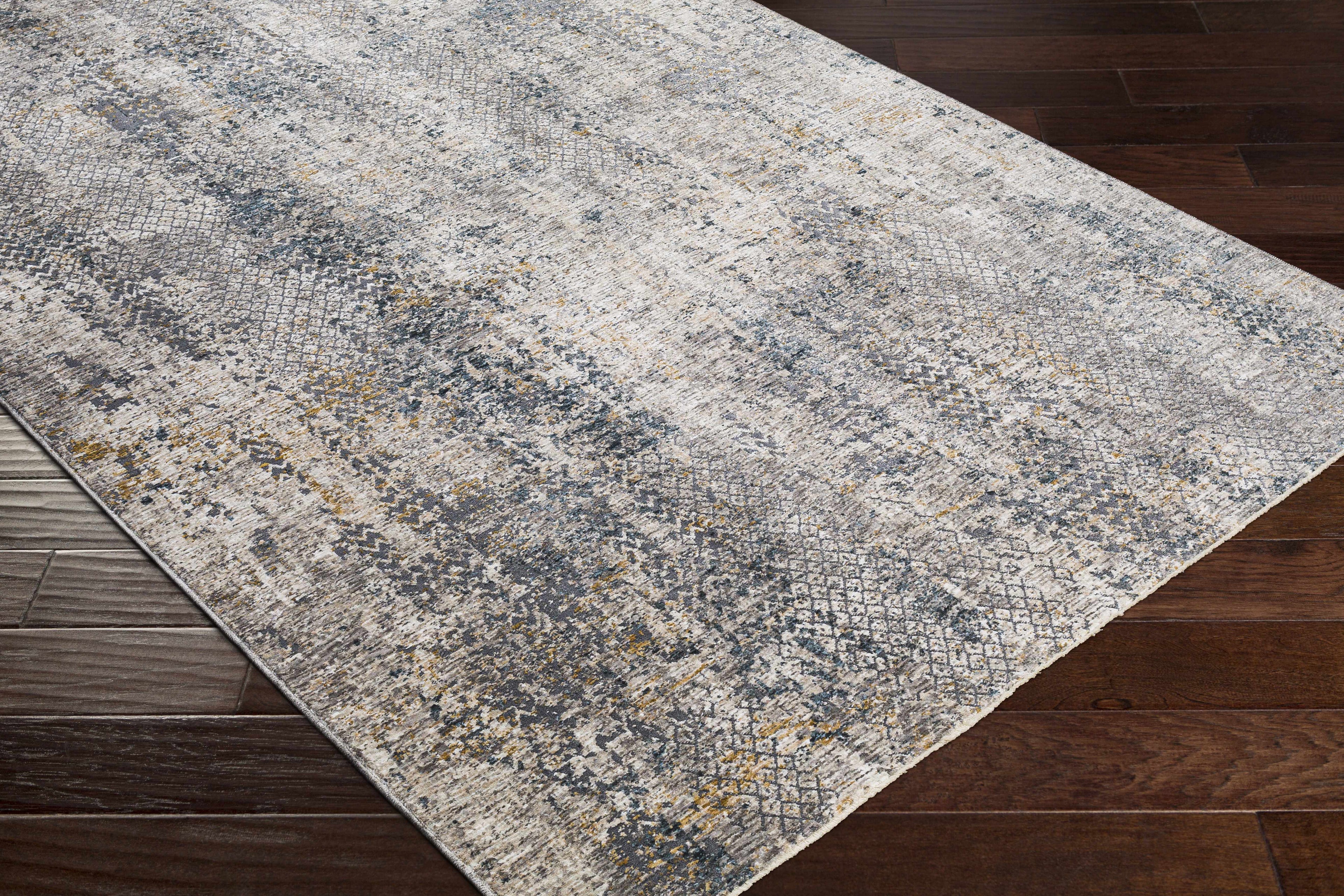 Odell Abstract Luxe Fringe Rug - Clearance