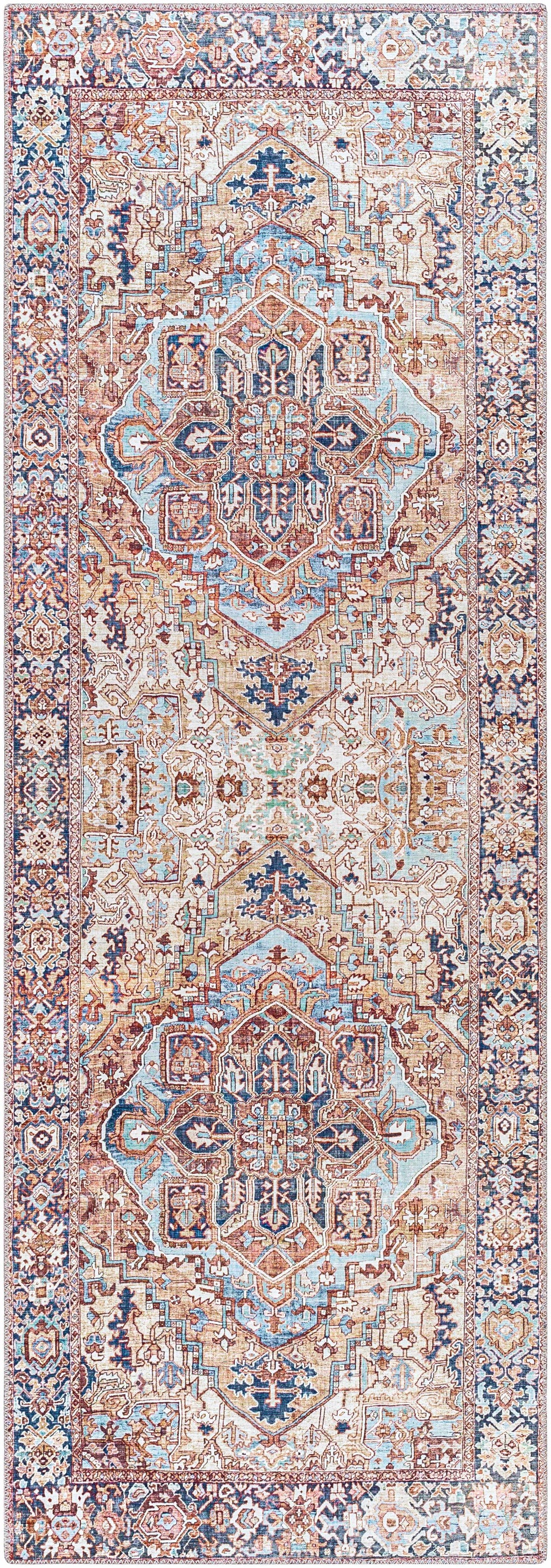 Neyland Iris Olive & Brown Area Rug 2360