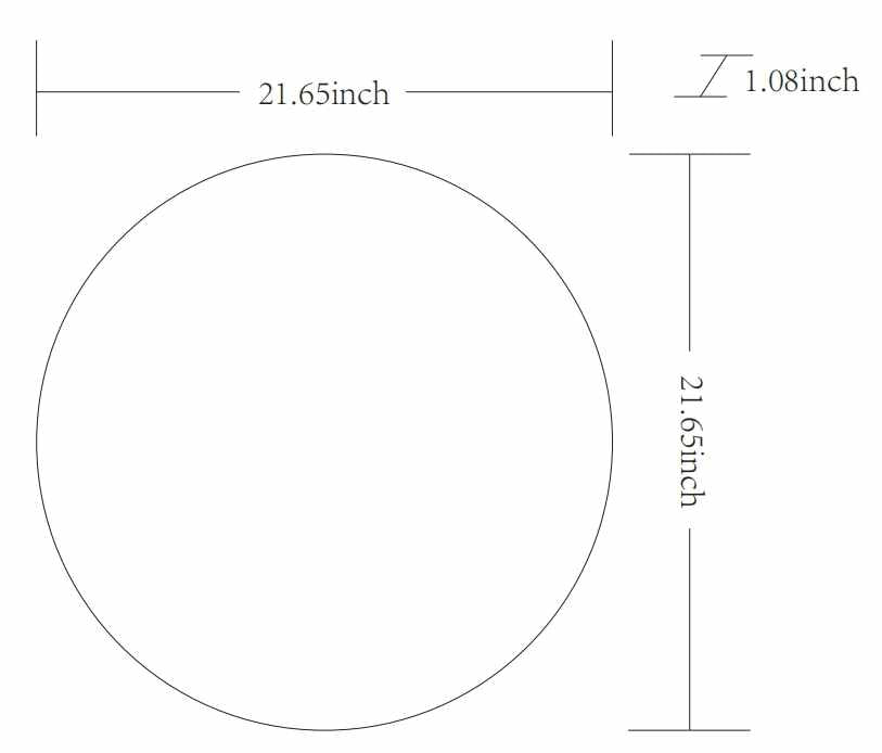 Pontalina Round White Mirror - Clearance