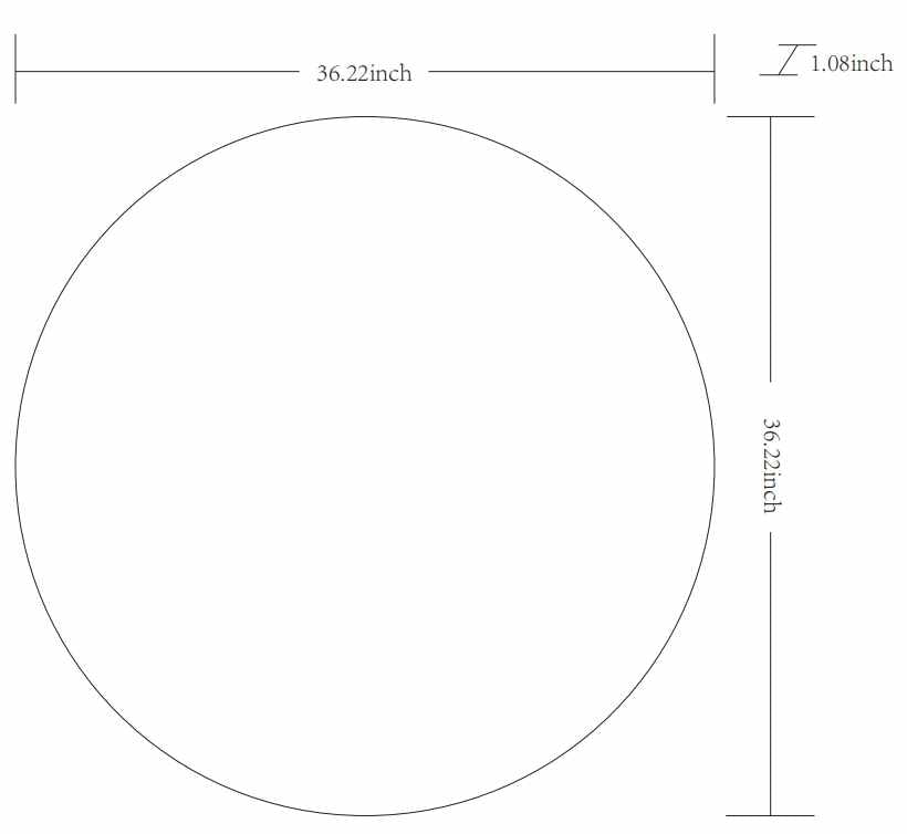 Pontalina Round White Mirror - Clearance
