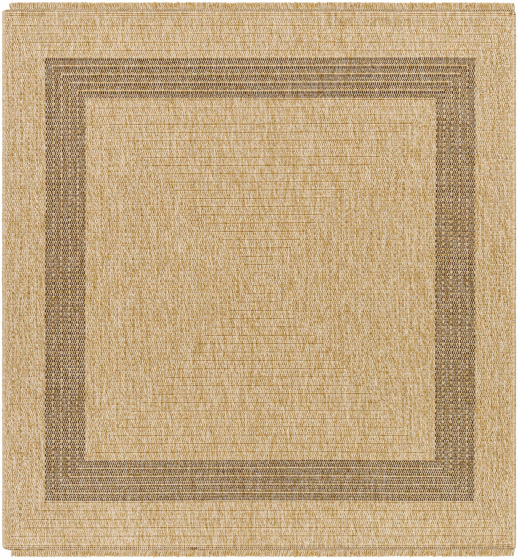 Andie Bordered Faux Jute Outdoor Rug - Clearance