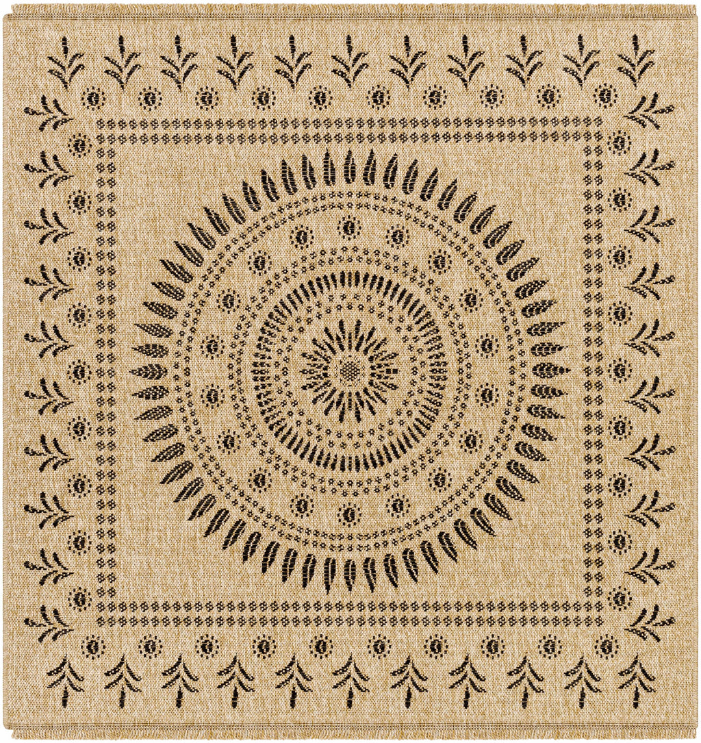 Beata Round Faux Jute Outdoor Rug - Clearance