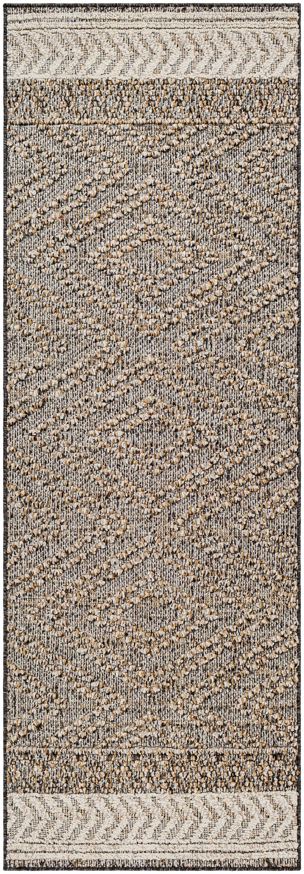 Beige Charcoal Areli Outdoor Area Rug