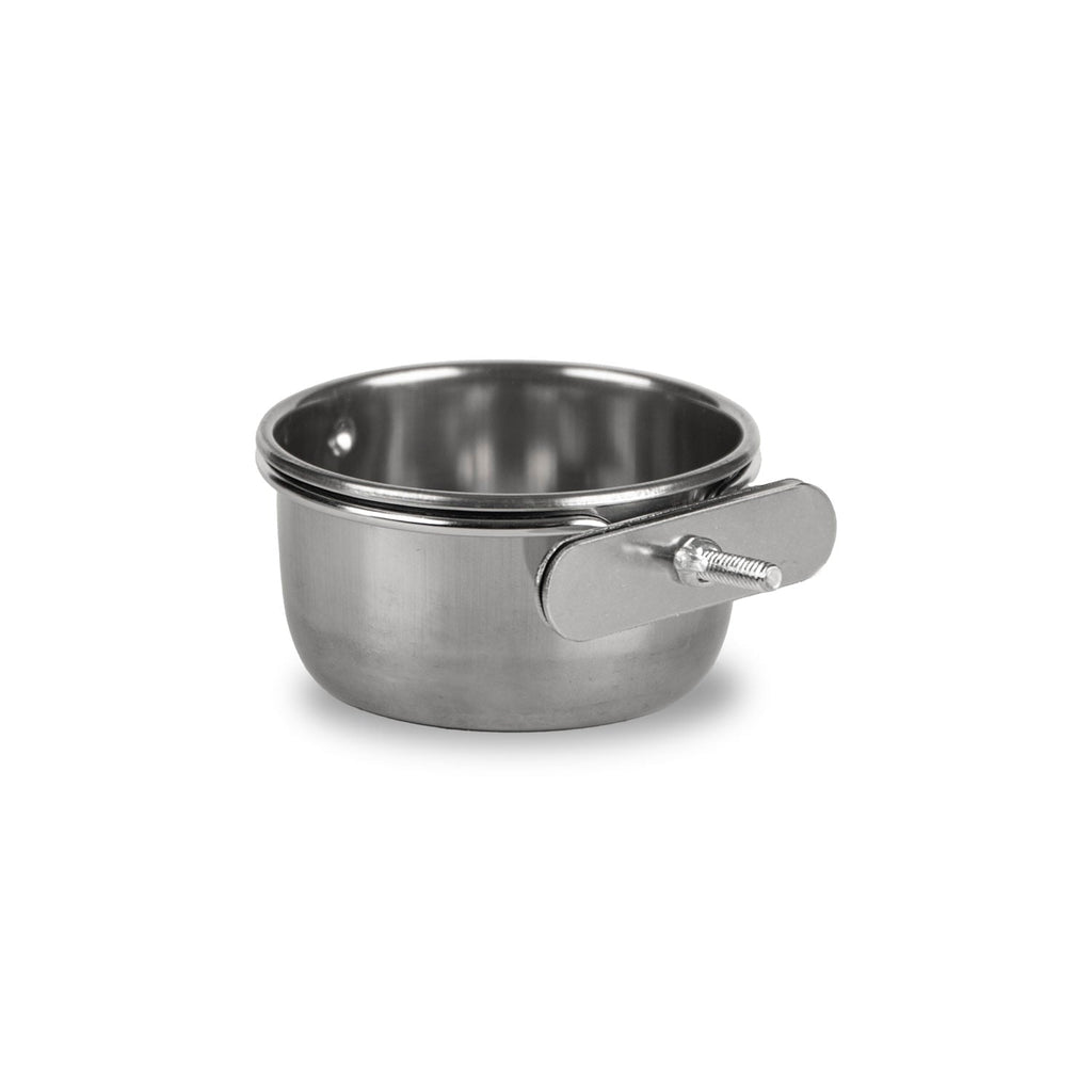 Jeffers Stainless Steel Coop/Kennel Cup with Clamp