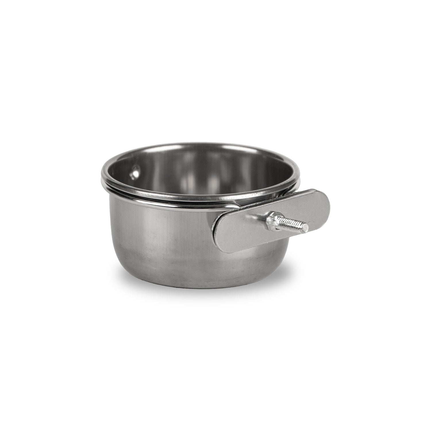 Jeffers Stainless Steel Coop/Kennel Cup with Clamp