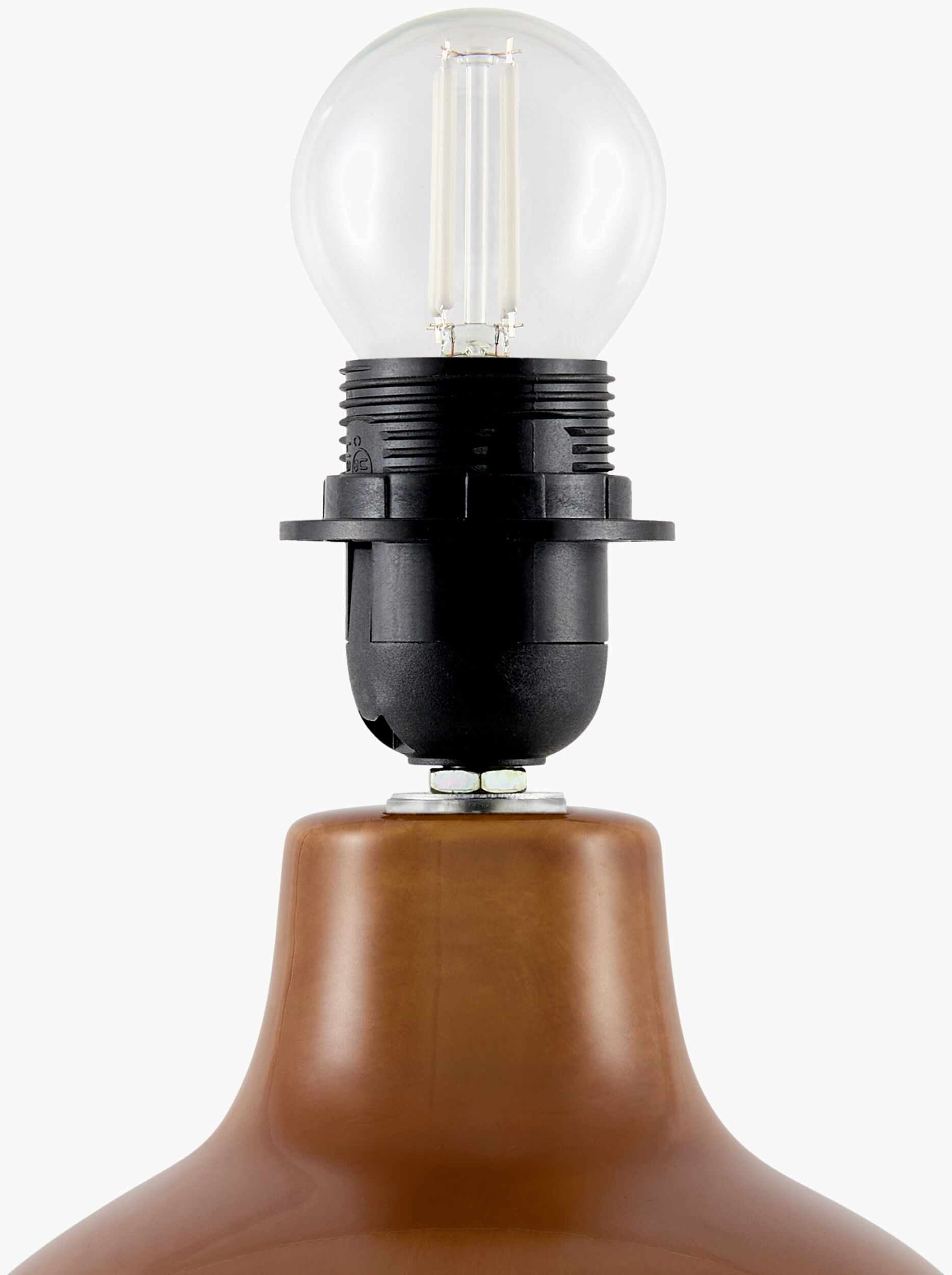 Wokila Tan Solid Ceramic Table Lamp