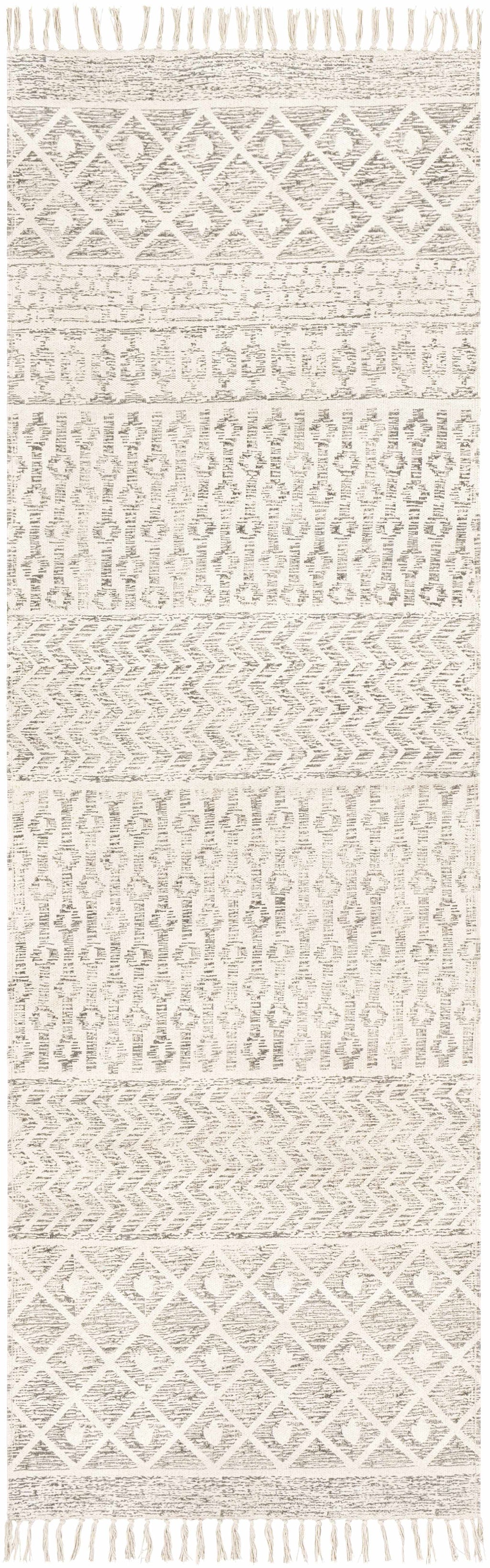 Valyermo Beige Hand Woven Cotton Rug - Clearance